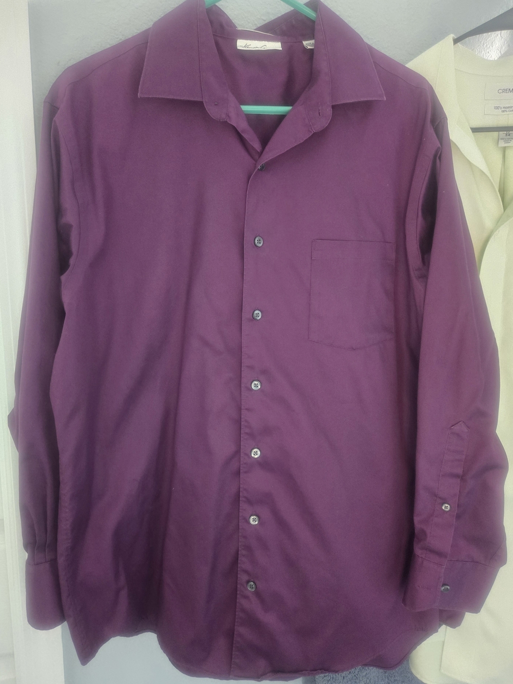 Mens Purple Dress Shirt